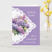 Bouquet Lilac Fleur Carte d'Anniversaire (Fleur jaune)