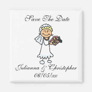 Bouquet Magnet Réservez la date mariée
