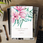 Bouquet Magnolia aquarelle femme affaires<br><div class="desc">Fleurs de magnolia rose pastel et feuillage magnifique bouquet peint à la main avec des feuilles d'eucalyptus vert menthe sur un arrière - plan d'aquarelle clair lavé faisant un planificateur féminin moderne sophistiqué avec un script de typographie de style minimal. Facile à personnaliser avec vos détails ! Idéal pour les...</div>