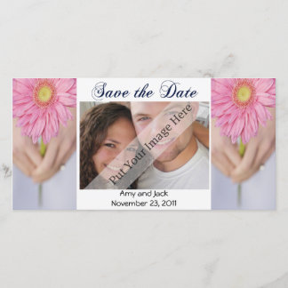 Bouquet mariage Enregistrer la date Carte photo