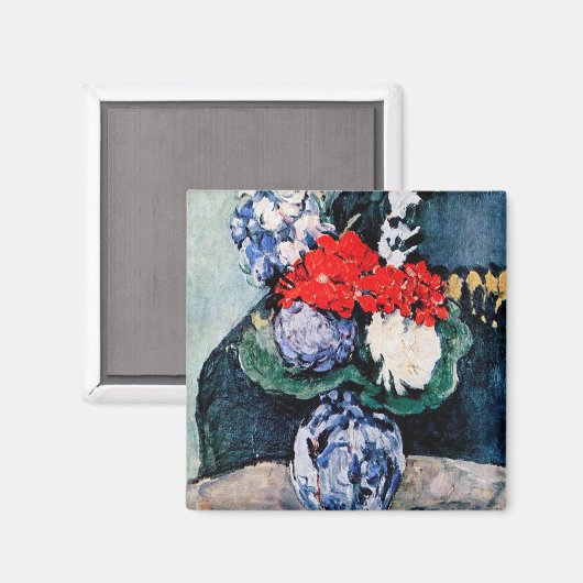 Bouquet met Little Delft, Paul Cezanne Magneet (Voorkant / Achterkant)