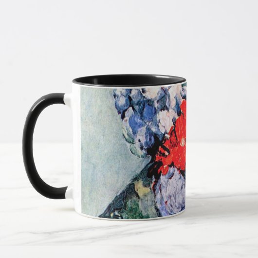 Bouquet met Little Delft, Paul Cezanne Mok (Links)
