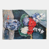 Bouquet met Little Delft, Paul Cezanne Theedoek (Horizontaal)