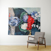 Bouquet met Little Delft, Paul Cezanne Wandkleed (In Situ (horizontaal))