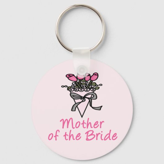 Bouquet Moeder van de Bride Sleutelhanger (Voorkant)