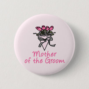 Bouquet Moeder van de Groom Ronde Button 5,7 Cm
