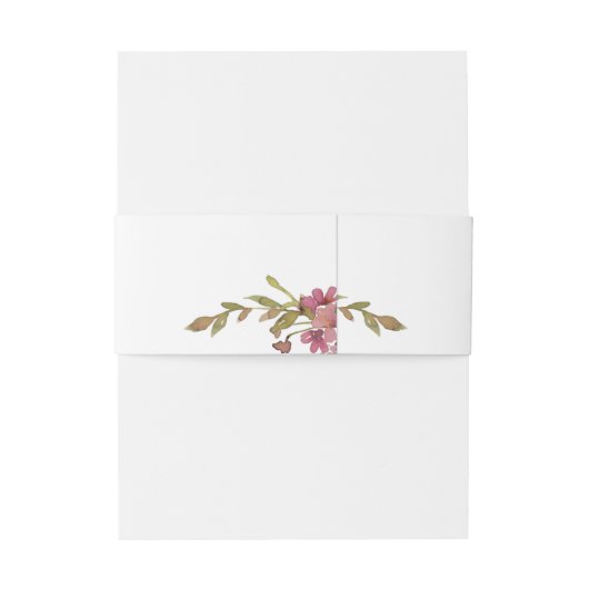 Bouquet-namen en datumhuwelijk Uitnodigingen Wikkel (Achterkant Voorbeeld)