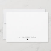 Bouquet nuptial floral Carte de remerciements cabo (Dos)