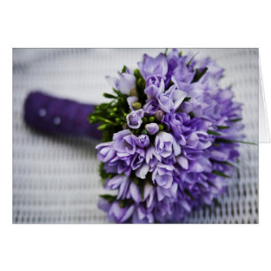 Bouquet nuptiale de crocus de lavande