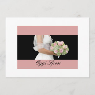 bouquet nuptiale de faire-part de mariage italien