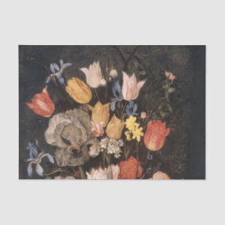 Bouquet of Flowers in een Earthenware Vase Tissuepapier