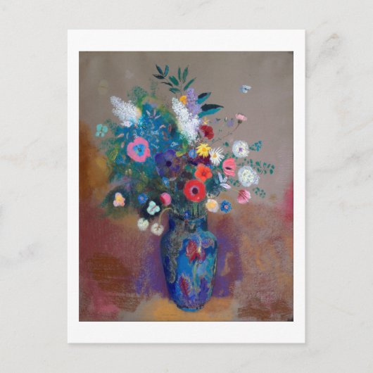 Bouquet of Flowers, Redon Briefkaart (Voorkant)
