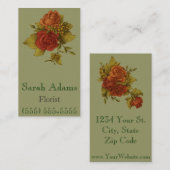 Bouquet of Flowers Visitekaartje (Voorkant / Achterkant)