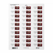Bouquet of Rozen Return Address Labels (Full Sheet)