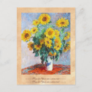 Bouquet of Sunflower, 1880 Claude Monet Briefkaart