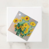 Bouquet of Sunflower Claude Monet Bedankjes Labels (In situ)