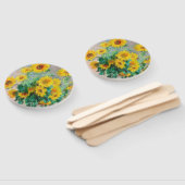 Bouquet of Sunflower Claude Monet Handwaaier (Niet-gemonteerd)