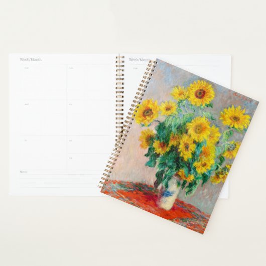 Bouquet of Sunflower Claude Monet Planner (Display)