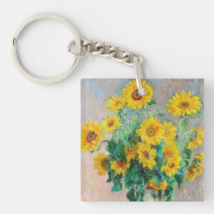 Bouquet of Sunflower Claude Monet Sleutelhanger