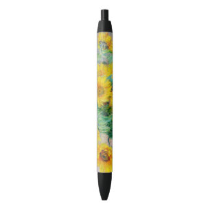 Bouquet of Sunflower Claude Monet Zwarte Inkt Pen
