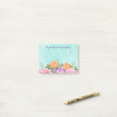 Bouquet of Waterverf Flowers Personalized Wedding Post-it® Notes (Op bureau)