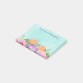 Bouquet of Waterverf Flowers Personalized Wedding Post-it® Notes (Schuin)