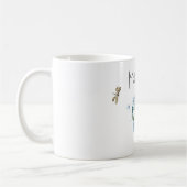 Bouquet ombré bleu Mug pour future maman (Gauche)