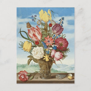 Bouquet op de Ledge Ambrosius Bosschaert Briefkaart
