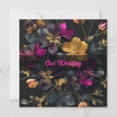 Bouquet peint Faire-part de mariage (Devant)