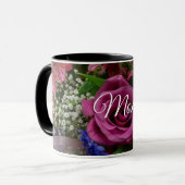Bouquet personnalisable de Mug Fleurs (Devant gauche)