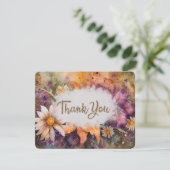 Bouquet plat de remerciements modernes Carte de re (Debout devant)