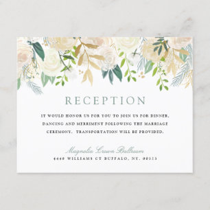Bouquet Rose Blanche   Invitation de Réception