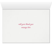 Bouquet rose Carte de remerciements (Intérieur Horizontal (Bas))