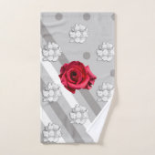 Bouquet rose Et Blanc (Serviette à main)