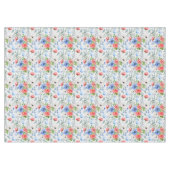 Bouquet rouge blanc et bleu floral nappe (Devant (Horizontal))