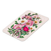 Bouquet roze en White Wild Roos Flowers Magneet (Linkerzijde)