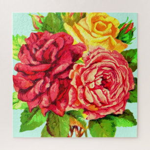Bouquet-Rozen - Romantic Legpuzzel