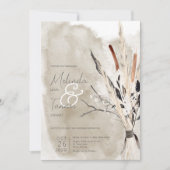 Bouquet Rustique Boho Faire-part de mariage modern (Devant)