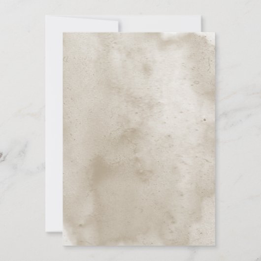 Bouquet Rustique Boho Faire-part de mariage modern (Dos)