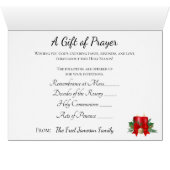 Bouquet spirituel de Noël Vierge Marie Prière (Intérieur Horizontal (Bas))