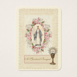 Bouquet spirituel du prêtre catholique Cartes sain