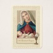 Bouquet spirituel du prêtre catholique Cartes sain (Devant)