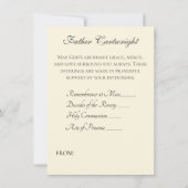 Bouquet spirituel floral catholique Cartes saintes (Dos)