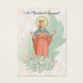 Bouquet spirituel floral prière Carte Sainte (Devant)