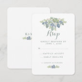 Bouquet Succulent Mariage Floral Réponse RSVP (Devant / Derrière)