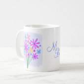 Bouquet sucré floral café Mug (Devant gauche)