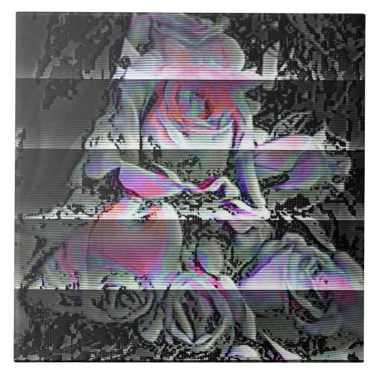 Bouquet Technologique Carreau de Céramique (Devant)