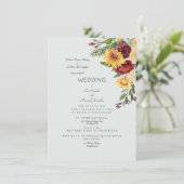 Bouquet Tournesol Moderne Invitation pour les deux (Debout devant)