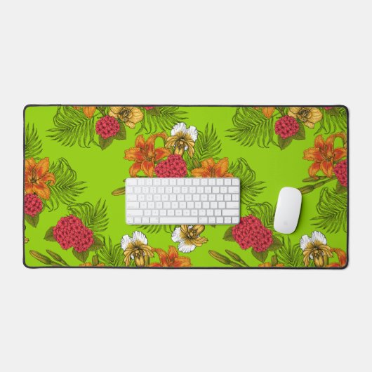 Bouquet tropical (Clavier et souris)
