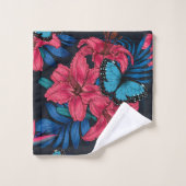 Bouquet tropical (Gant de toilette)